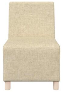 ModuÅowa sofa bez podÅokietnikÃ³w kremowa 55 cm tkanina