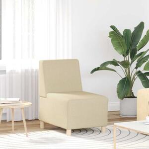 ModuÅowa sofa bez podÅokietnikÃ³w kremowa 55 cm tkanina