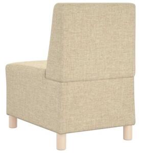 ModuÅowa sofa bez podÅokietnikÃ³w kremowa 55 cm tkanina
