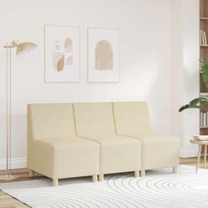 ModuÅowa sofa bez podÅokietnikÃ³w kremowa 55 cm tkanina