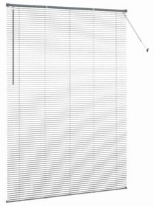 Nowoczesne żaluzje weneckie z aluminium ciemnoszare 220 x 155 cm