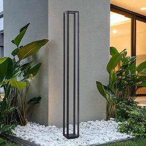 Lampa zewnętrzna LED Thorvid Lucande, wysokość 180 cm, czarna