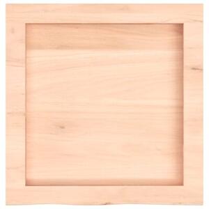 Półka, 40x40x(2-4) cm, surowe lite drewno dębowe