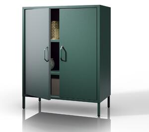 Szafka z półkami VITO, 800 x 1015 x 400 mm, Modern: butelkowa zieleń