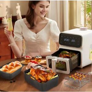 Zestaw Xxl 23 Akcesoria Do Frytownicy Betłuszczowej Ninja/Philips Air Fryer Akcesoria Do Ninja Foremki