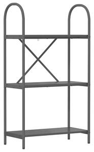 Półka na książki czarny dąb 60 x 30 x 109 cm