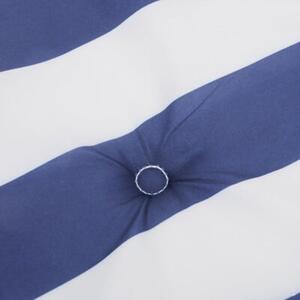 Poduszki na krzesła z niskim oparciem, 4 szt., niebiesko-białe