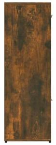 Regał na książki, przydymiony dąb, 90x30x90 cm