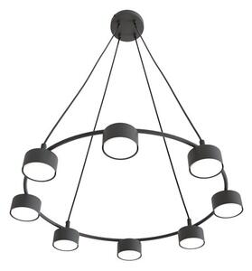 Lampa wisząca STARLIT 8 BL loft, nowoczesna, czarna