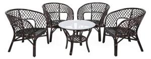 Zestaw mebli ogrodowych HOME & GARDEN Havana 482931 Brązowy