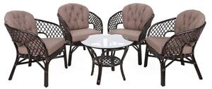 Zestaw mebli ogrodowych HOME & GARDEN Havana 482931 Brązowy