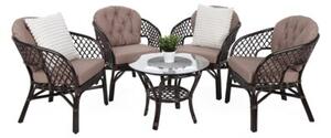 Zestaw mebli ogrodowych HOME & GARDEN Havana 482931 Brązowy