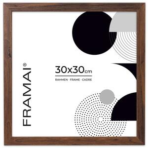 Brązowa ramka na zdjęcia w rozmiarze 30x30 cm FRAMAI®