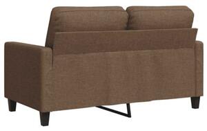 Sofa 2-osobowa, brÄ zowa, 120 cm, tapicerowana tkaninÄ