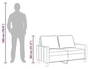 Sofa 2-osobowa, jasnoÅ¼Ã³Åta, 120 cm, tapicerowana tkaninÄ
