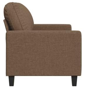 Sofa 2-osobowa, brÄ zowa, 120 cm, tapicerowana tkaninÄ