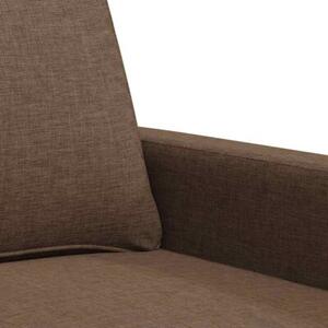 Sofa 2-osobowa, brÄ zowa, 120 cm, tapicerowana tkaninÄ