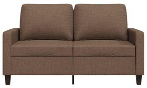 Sofa 2-osobowa, brÄ zowa, 120 cm, tapicerowana tkaninÄ
