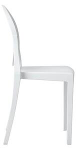 Skandynawskie krzesło minimalistyczne Victoria białe - biały