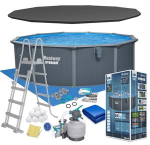 Basen stelażowy Hydrium 488x132 Bestway całoroczny 561CU zestaw
