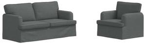 ModuÅowa sofa w ciemnoszarym kolorze z ergonomicznym designem