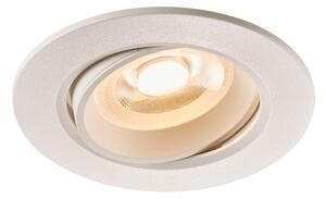 Piękne białe oczko LED Roar - 3000K, 550lm, ściemniacz, IP23