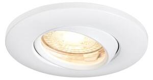 Łazienkowe oczko sufitowe Umberto - białe, aluminium, IP44