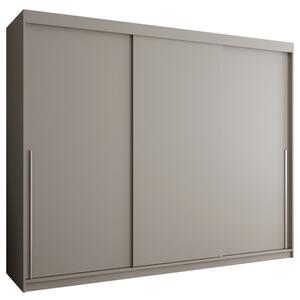 Szafa przesuwna Garderoba SIMA T 250 kaszmir + u. srebrny