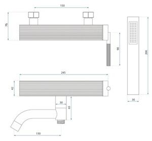 Bateria Wannowa REA JS-B34803G ARGON Złoty