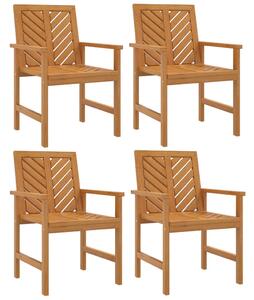 Ogrodowe krzesła stołowe, 4 szt., lite drewno akacjowe