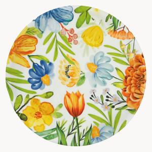 Komplet talerzy z porcelany Blooming, 6 elem