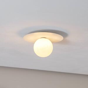 TK Lighting Lampa sufitowa Pixie, biała, szkło, Ø 25 cm, kulista, G9