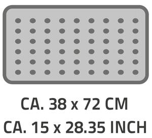 RIDDER Antypoślizgowa mata łazienkowa Plattfuß, 72x38 cm, biała, 67081