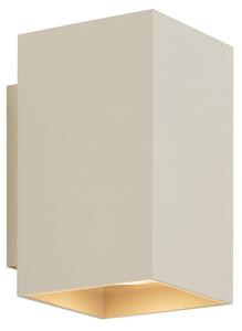 Nowoczesna lampa ścienna beżowa GU10 50 mm kwadratowa 2-punktowa - Sandy Oswietlenie wewnetrzne