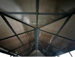 Pawilon ogrodowy 3x6 m z poliwęglanowym dachem - altana pergola 18 m²