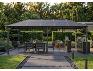 Pawilon ogrodowy 3x6 m z poliwęglanowym dachem - altana pergola 18 m²