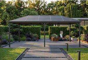 Pawilon ogrodowy 3x6 m z poliwęglanowym dachem - altana pergola 18 m²