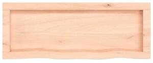 Półka, 80x30x(2-6) cm, surowe lite drewno dębowe