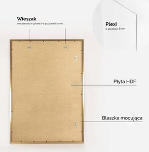 Złota ramka na zdjęcia w rozmiarze 70x100 cm FRAMAI®
