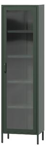 Witryna do salonu LUIGI 500 x 1800 x 350 mm, Modern: butelkowa zieleń