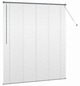 Nowoczesne żaluzje weneckie ciemnoszare z aluminium 175 x 155 cm