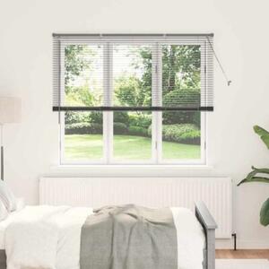 Nowoczesne żaluzje weneckie ciemnoszare z aluminium 175 x 155 cm