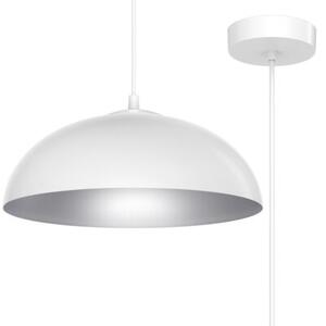 Lampa wisząca Light Home LH Misa 1xE27 klosz 37cm biały/srebrny