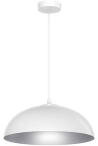 Lampa wisząca Light Home LH Misa 1xE27 klosz 37cm biały/srebrny