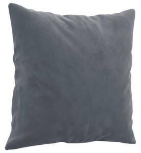Sofa 2-osobowa z poduszkami, ciemnoszara, 120 cm, aksamit
