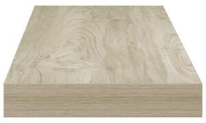 Półki ścienne, 2 szt., kolor dębowy, 60x23,5x3,8 cm, mdf