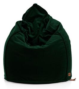 Pufa SACK ALLUREvelvet zielony butelkowy