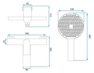 Bateria Wannowa REA AVALON Czarny
