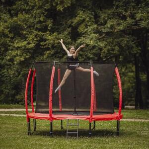 Trampolina ogrodowa JUMPI Maxy Comfort Plus 10FT 312cm Czerwony