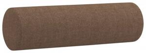 Sofa 2-osobowa z poduszkami, brÄ zowa, 120 cm, tkanina